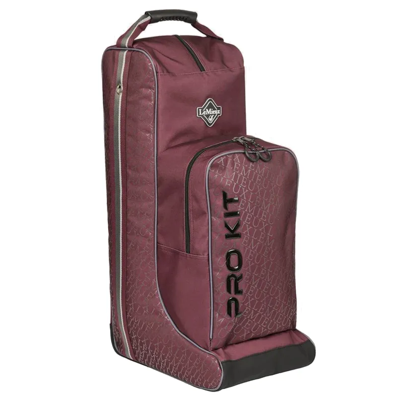 LeMieux Elite Pro Boot And Hat Bag - Burgundy