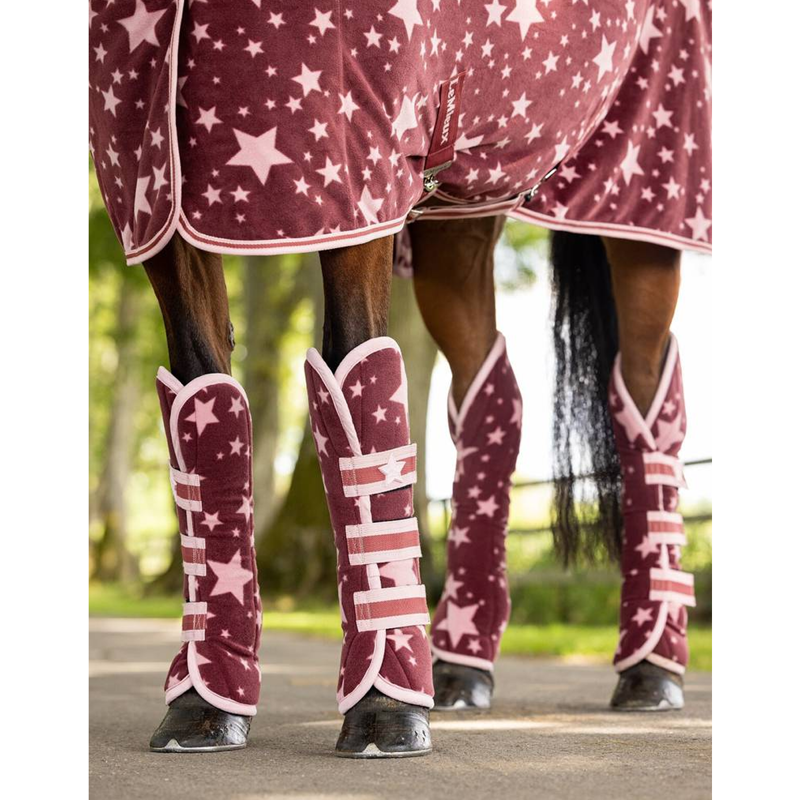 LeMieux Pony Fleece Travel Wraps - Orchid-1