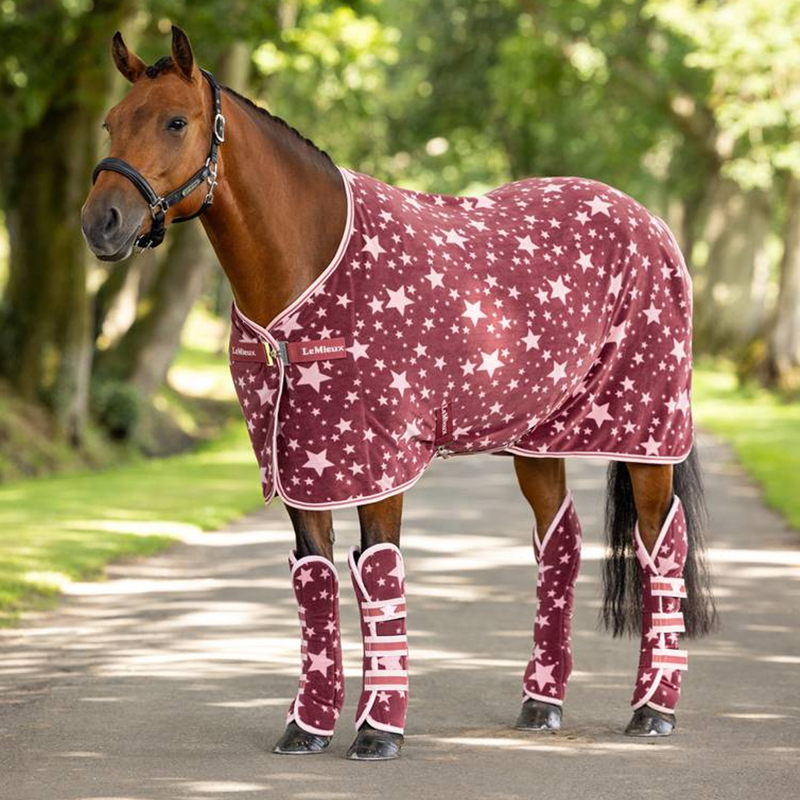 LeMieux Pony Fleece Travel Wraps - Orchid-2