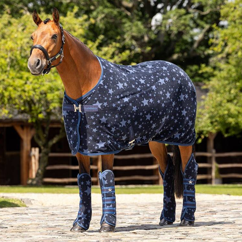 LeMieux Pony Fleece Travel Wraps - Atlantic-2