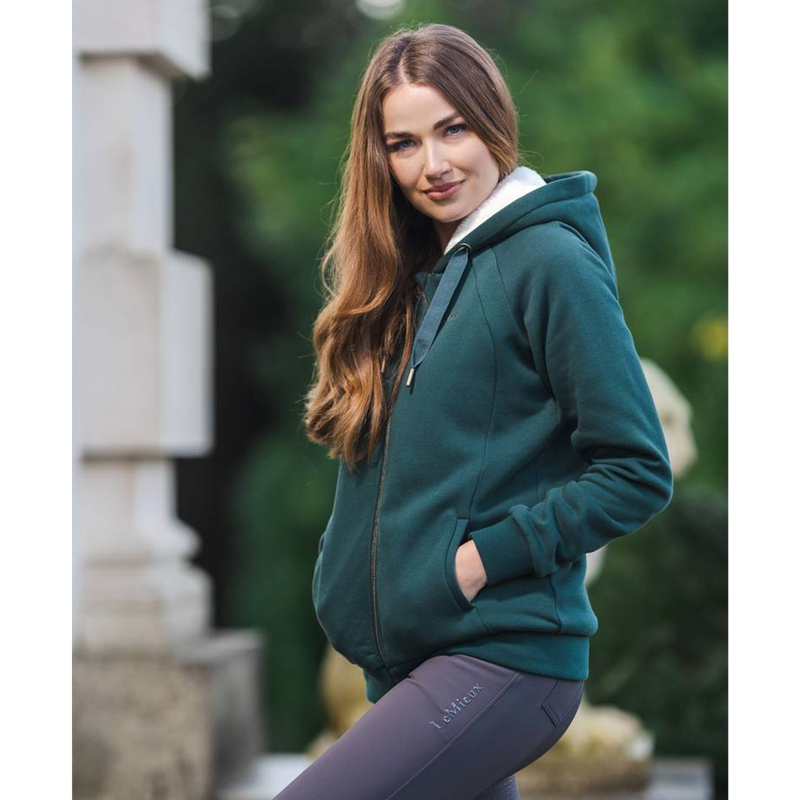 LeMieux Sherpa Lined Hoodie - Spruce-4