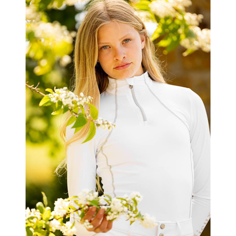 LeMieux Young Rider Base Layer - White-3