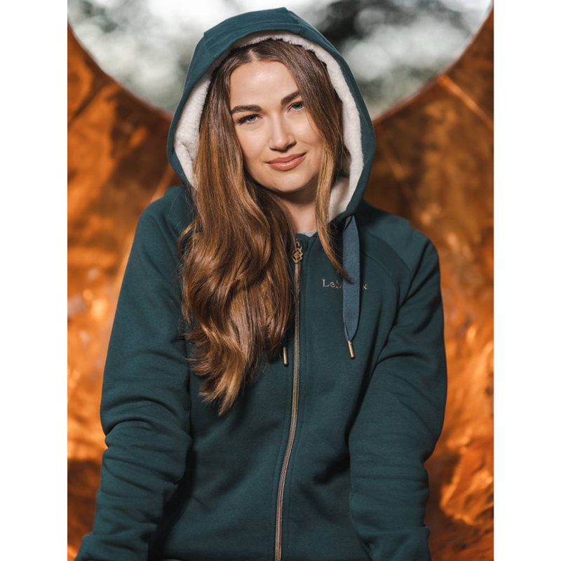 LeMieux Sherpa Lined Hoodie - Spruce-5