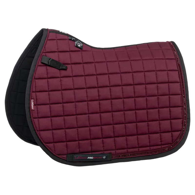 LeMieux Diamante Jumping Square - Burgundy