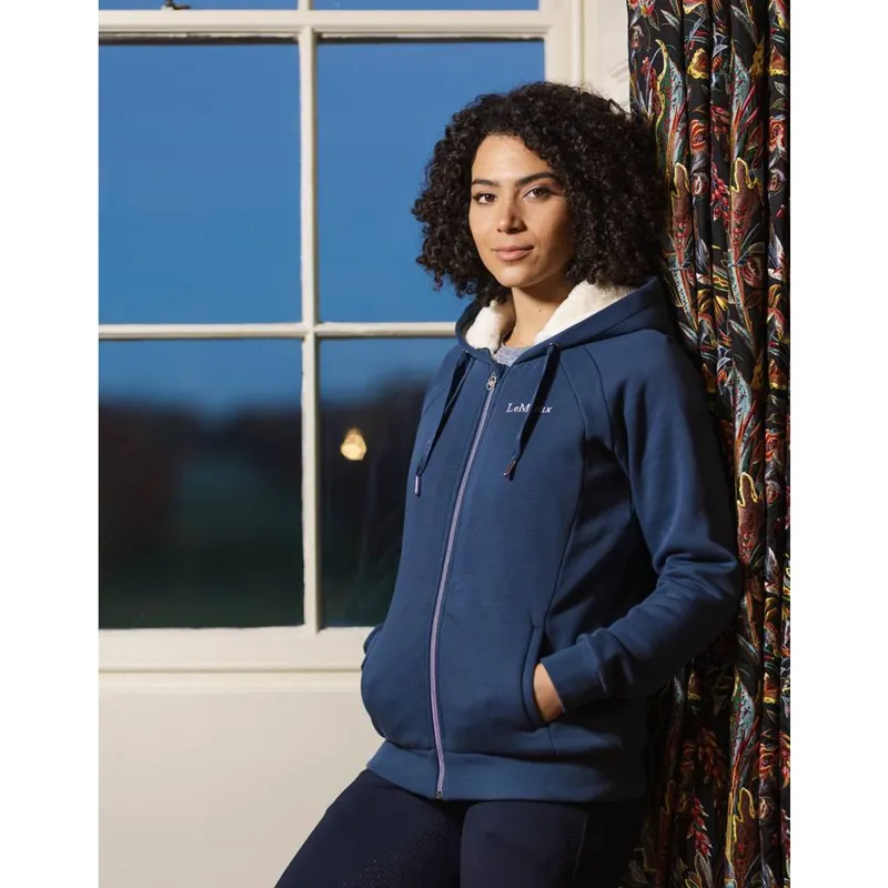 LeMieux Sherpa Lined Hoodie - Atlantic-4