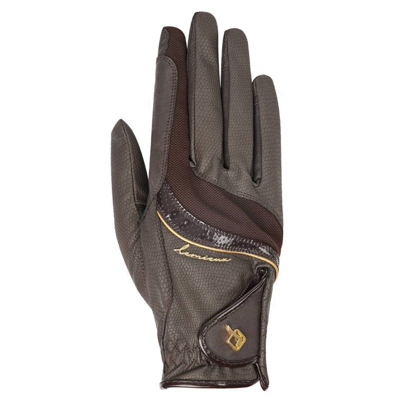 LeMieux Competition Gloves - Brown-1