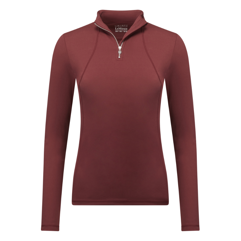 My LeMieux Liberte Zipped Base Layer - Rioja
