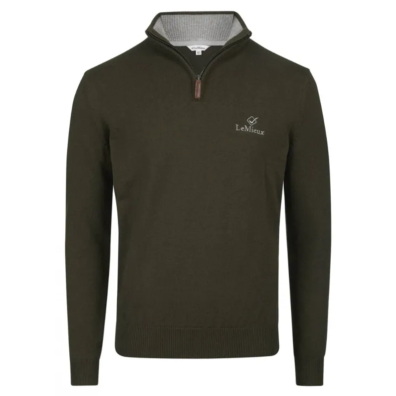 LeMieux Monsieur Mens Crew Jumper - Oak