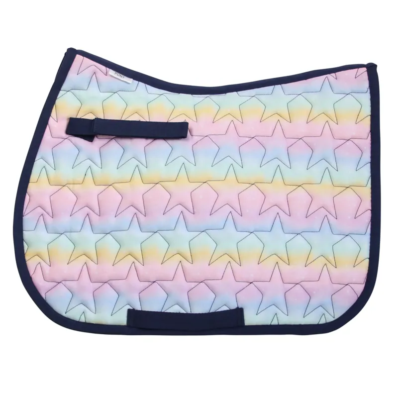 Little Rider Dazzling Dream Saddle Pad - Navy/Pastel
