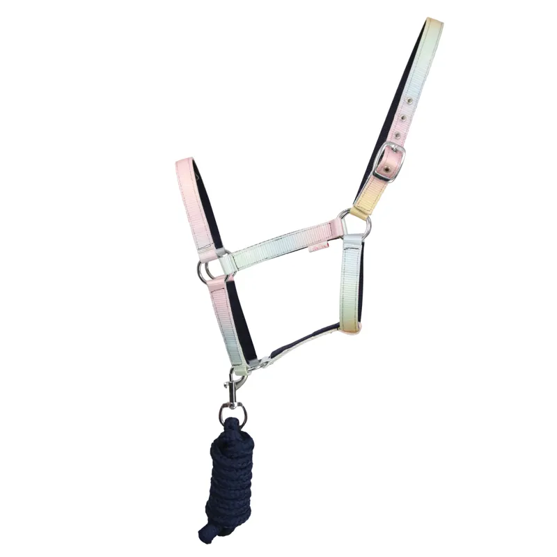Dazzling Dream Head Collar And Lead Rope Set By Little Rider - Navy/Pastel