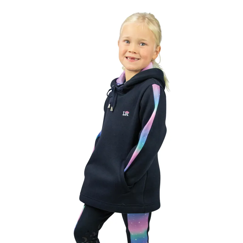 Little Rider Dazzling Night Hoodie - Navy/Prismatic
