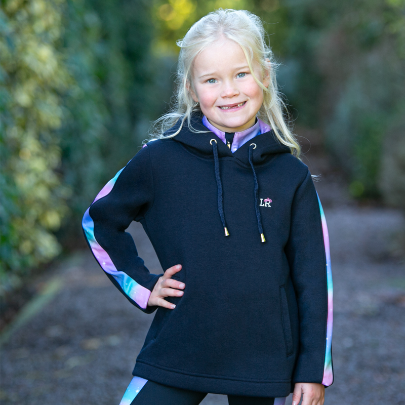 Little Rider Dazzling Night Hoodie - Navy/Prismatic-1