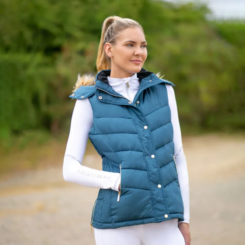 Coldstream Leitholm Quilted Gilet - Cool Slate Blue-2