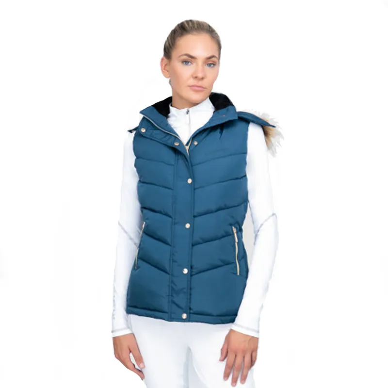 Coldstream Leitholm Quilted Gilet - Cool Slate Blue