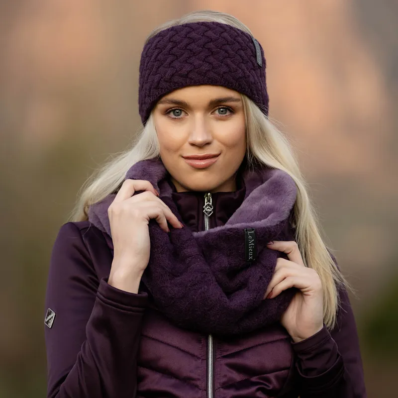 LeMieux Cable Knit Snood - Fig-2