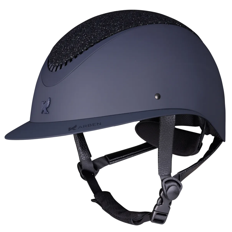 Shires Karben Lia Ellipse Riding Hat - Navy-2