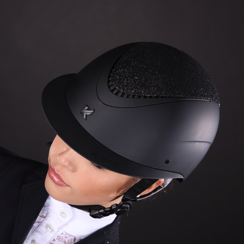 Shires Karben Lia Ellipse Riding Hat - Black-4