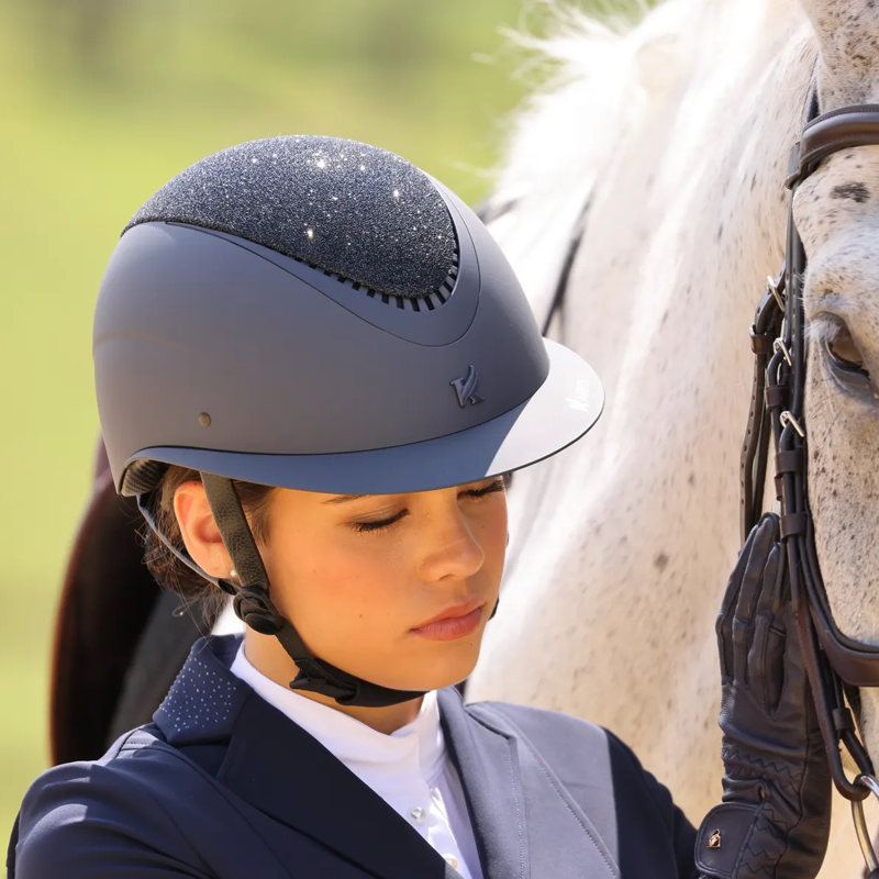 Shires Karben Lia Ellipse Riding Hat - Navy-4