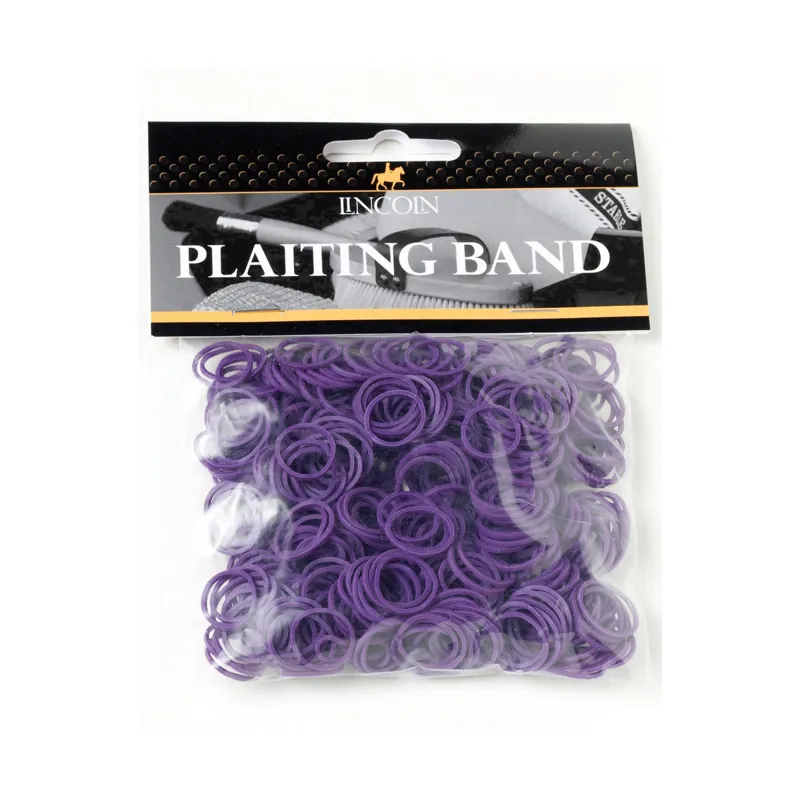 Lincoln Plaiting Bands - Pink And Purple-1