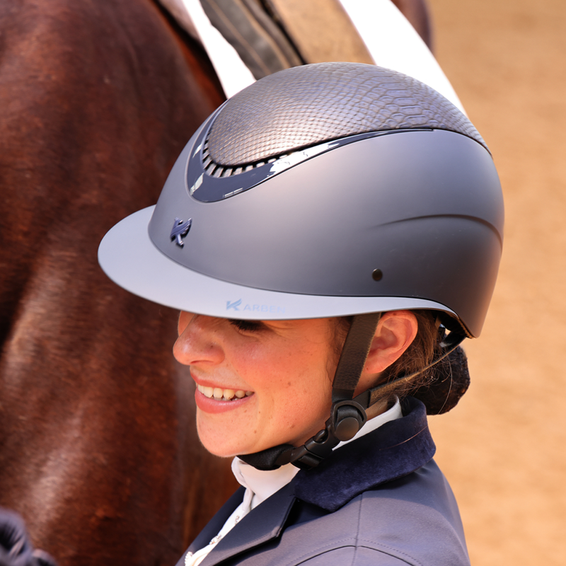 Shires Karben Lorah Ellipse Riding Hat - Navy-5
