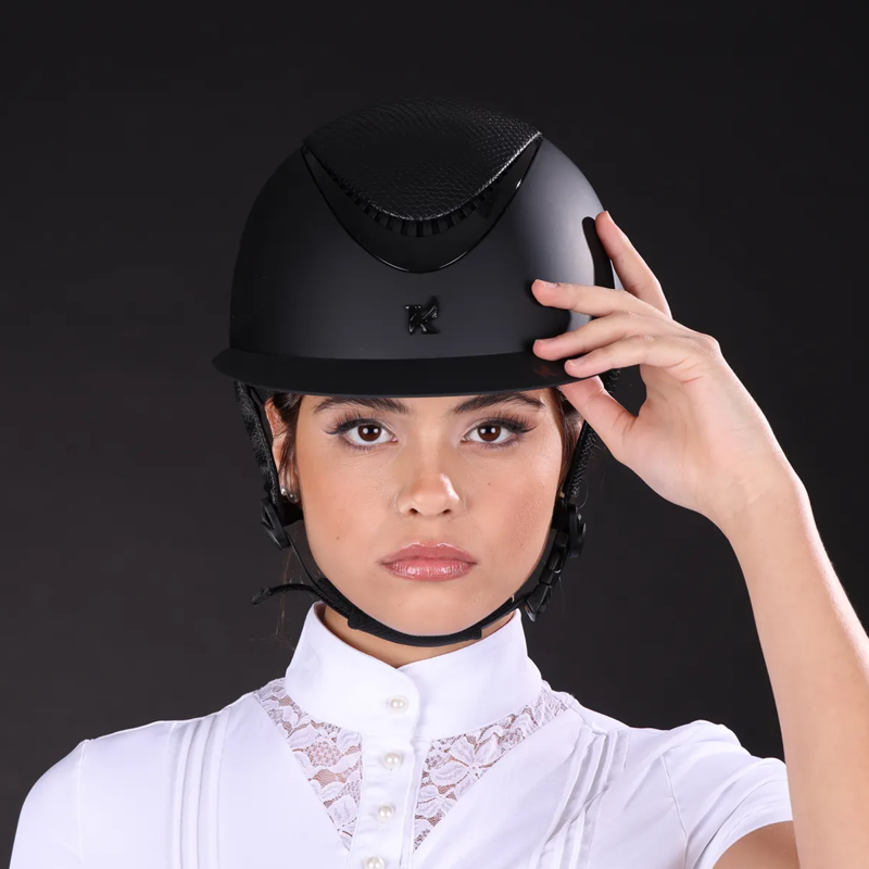 Shires Karben Lorah Ellipse Riding Hat - Black-4
