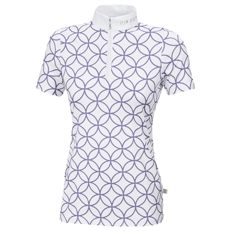 Pikeur Marou Competition Shirt - White/Silk Purple