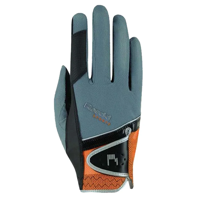 Roeckl Madrid Gloves - Grey/Orange