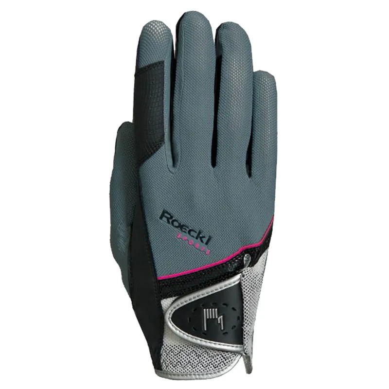 Roeckl Madrid Riding Gloves - Grey