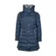 Mark Todd Deluxe Long Padded Coat - Navy/Silver