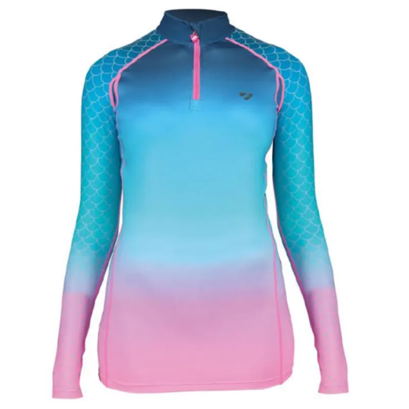 Aubrion Hyde Park Cross Country Shirt - Mermaid