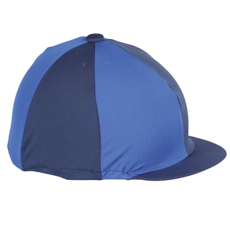 NAVY BLUE & ROYAL BLUE RIDING HAT COVER 