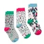 Joules Excellent Everyday 3 Pack Eco Vero Socks - Cream Leopard