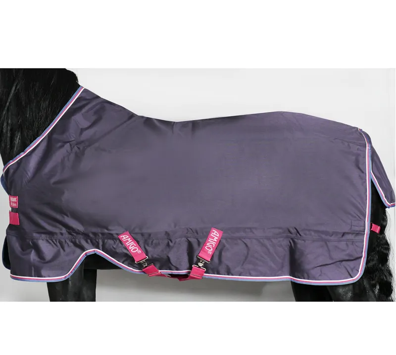 Horseware Amigo Pony Lite Turnout Rug - Grape/Pink/White