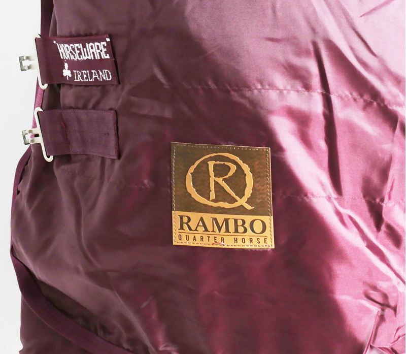 Horseware Rambo Quarter Horse Nylon Sheet - Brick Red-2