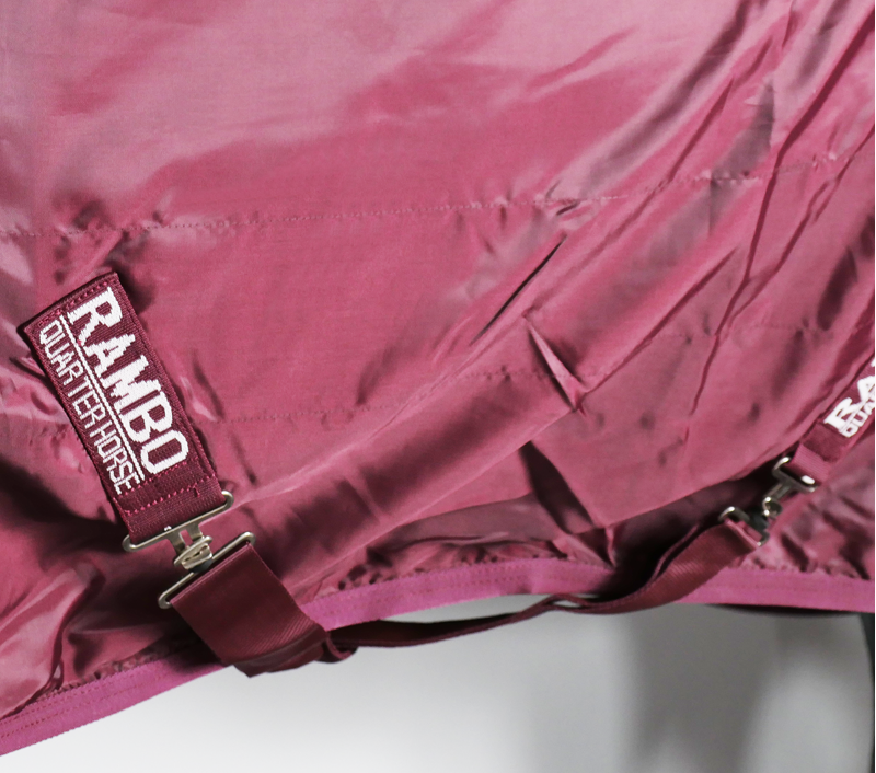 Horseware Rambo Quarter Horse Nylon Sheet - Brick Red-1