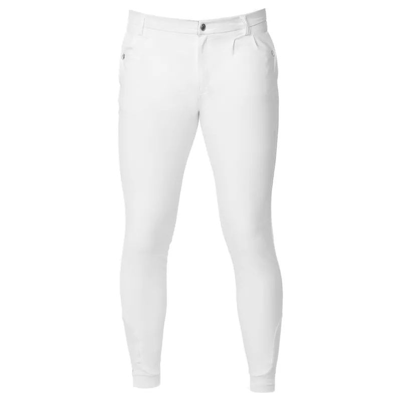 LeMieux Elite Mens Classic Pleated Breech - White