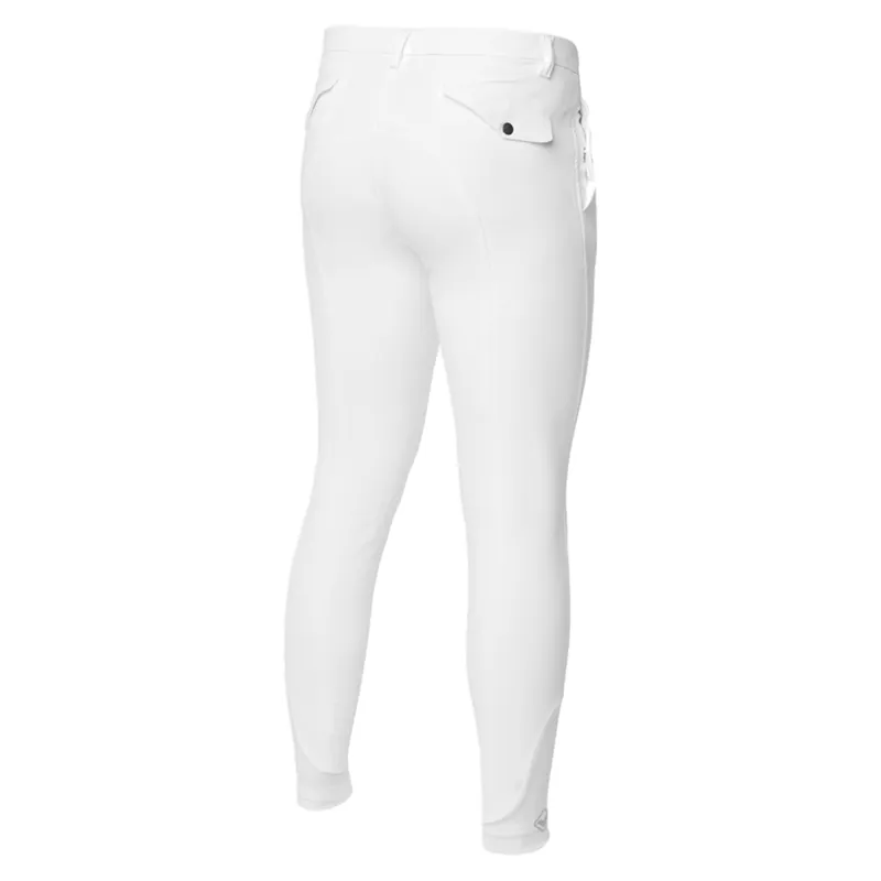 LeMieux Elite Mens Classic Pleated Breech - White-1