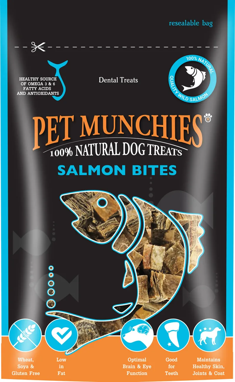 Pet Munchies Salmon Bites - 90 gm x 8 pack