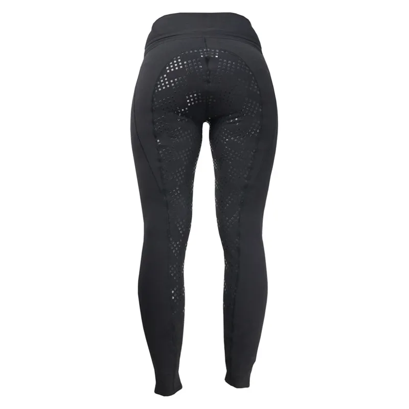 Hy Performance Power Ladies Riding Skins in Black-1