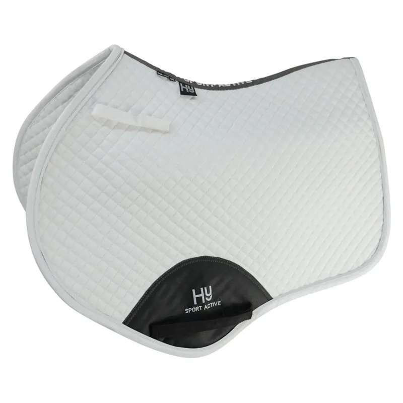Hy Sport Active Close Contact Saddle Pad - White