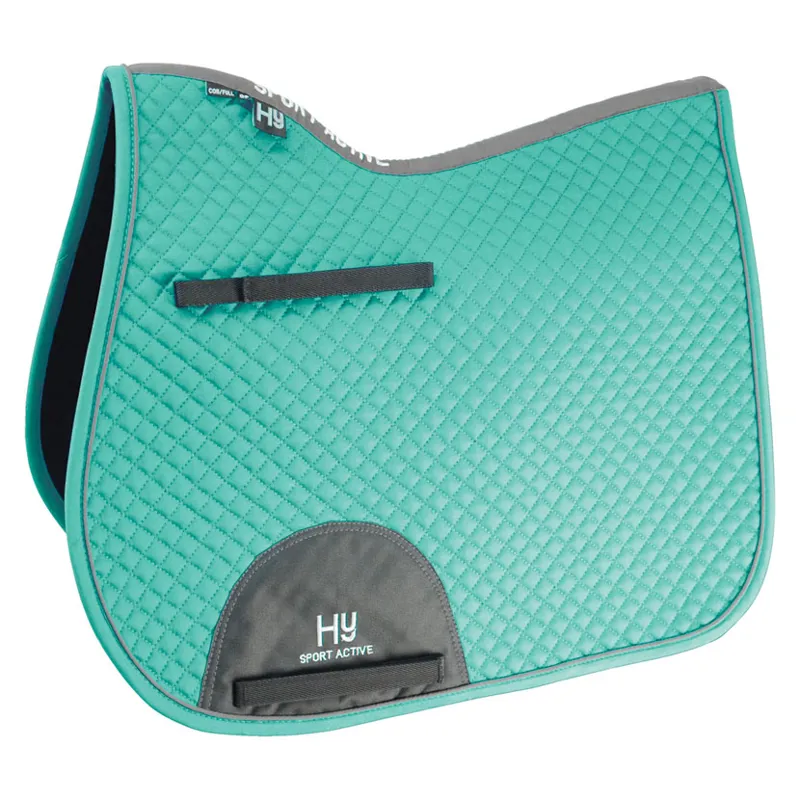 Hy Sport Active GP Saddle Pad - Emerald Green