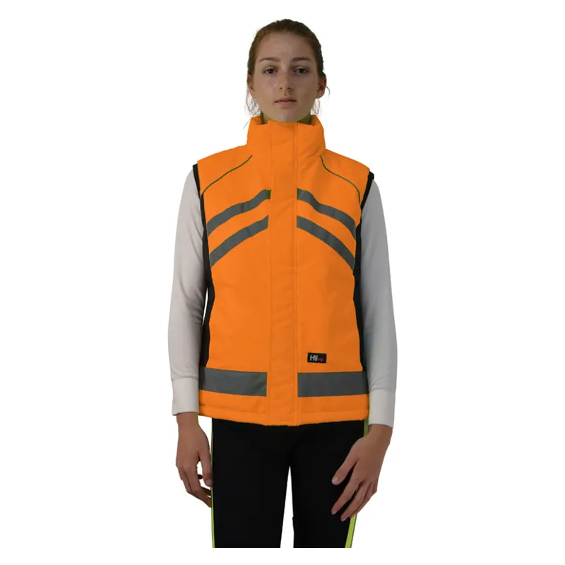 Hy Viz Padded Ladies Gilet - Orange