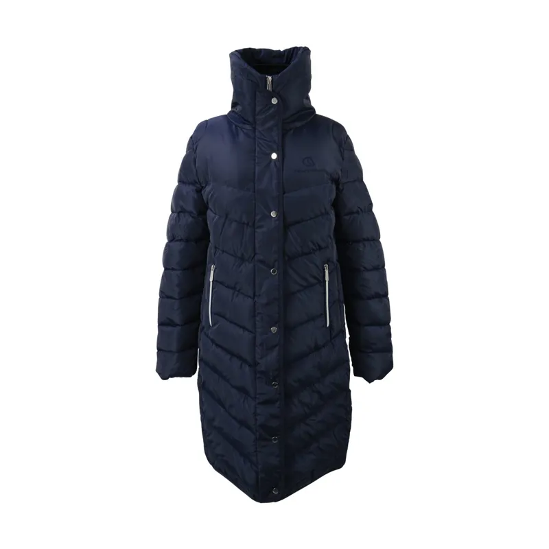 Coldstream Kimmerston Long Quilted Coat - Navy