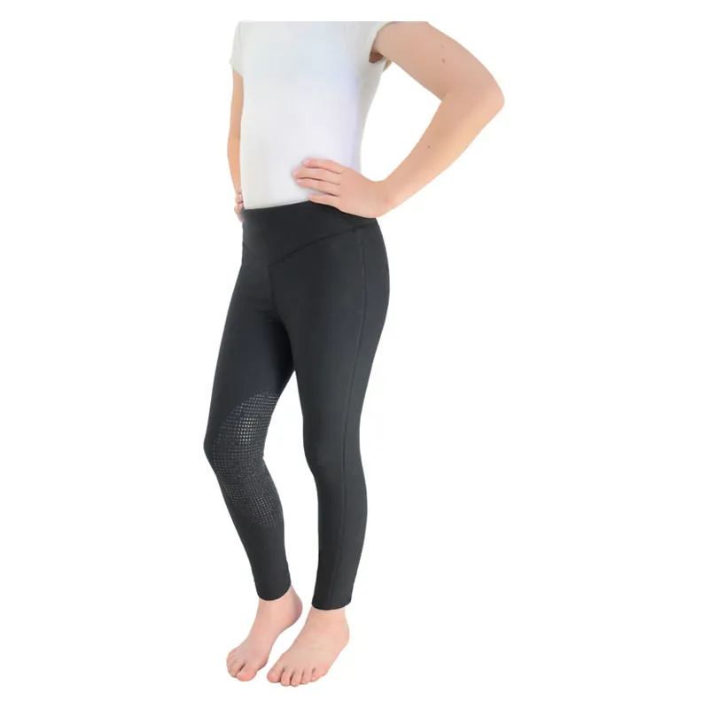 Hy Equestrian Blizzard Children's Softshell Riding Tights - Black