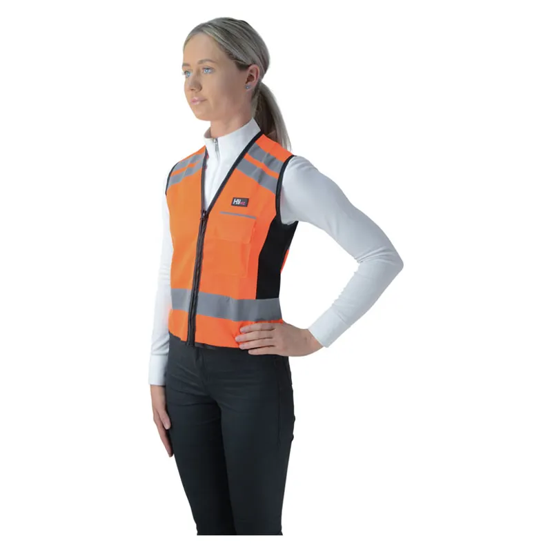 Hy Viz Please Pass Wide and Slow Waistcoat - Orange/Black