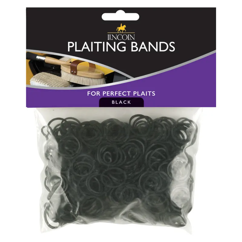 Lincoln Plaiting Bands - Black