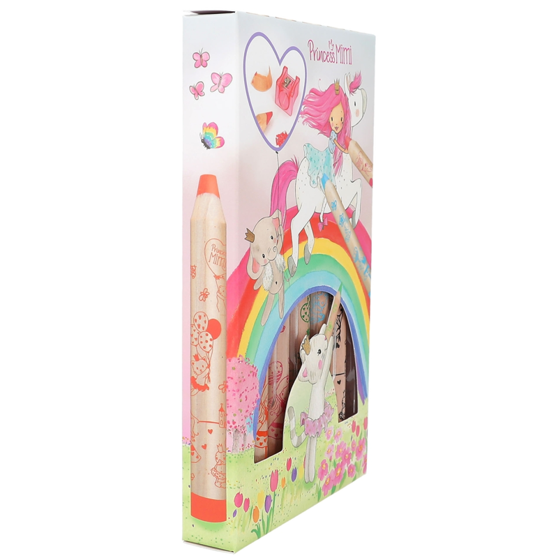 Princess Mimi Coloured Pencils And Sharpener-1