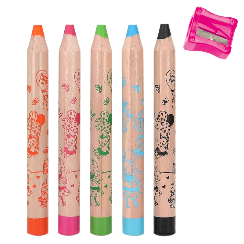 Princess Mimi Coloured Pencils And Sharpener-2