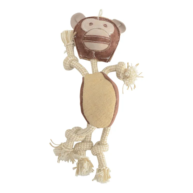Benji And Flo Natural Eco-Friends Cheeky Monkey Dog Toy