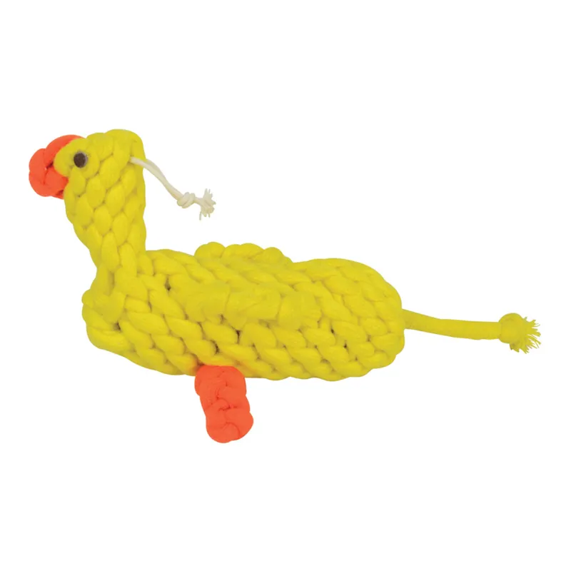 Benji And Flo Natural Eco-Friends Mr. Chicken Dog Toy - Yellow